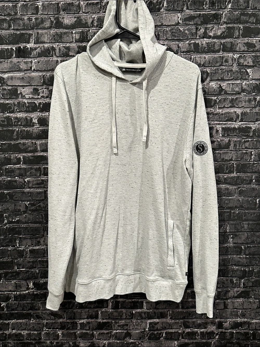 Travis Mathew Heather Gray light weight Hooded Pullover